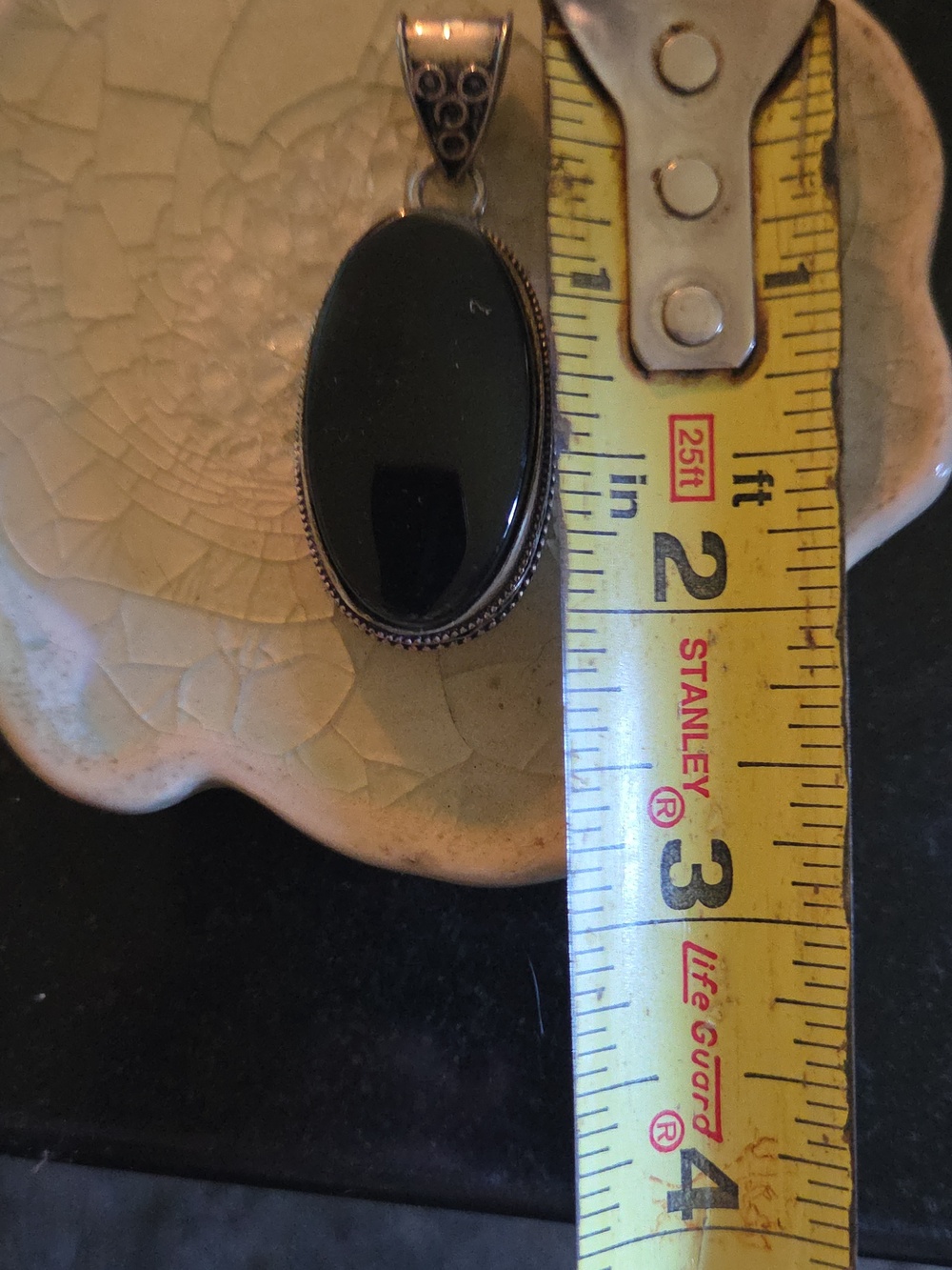 Black Onyx Pendant - powerful protection stone - Picture 5 of 5